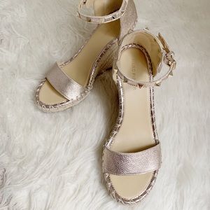 Marc Fisher Kicker Studded Rose Gold Wedges
